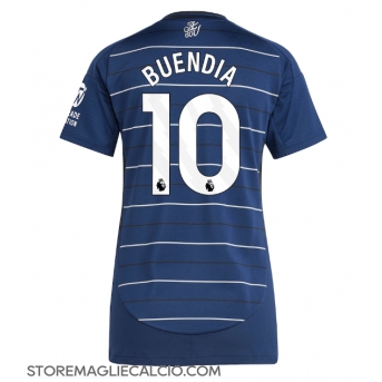 Aston Villa Emiliano Buendia #10 Maglia Gara Terza Repliche 2024-25 Donna Maniche Corte